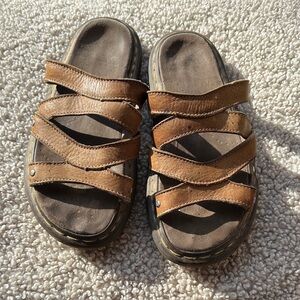 Vintage Doc Dr Marten Brown Leather Sandals 41 US 9